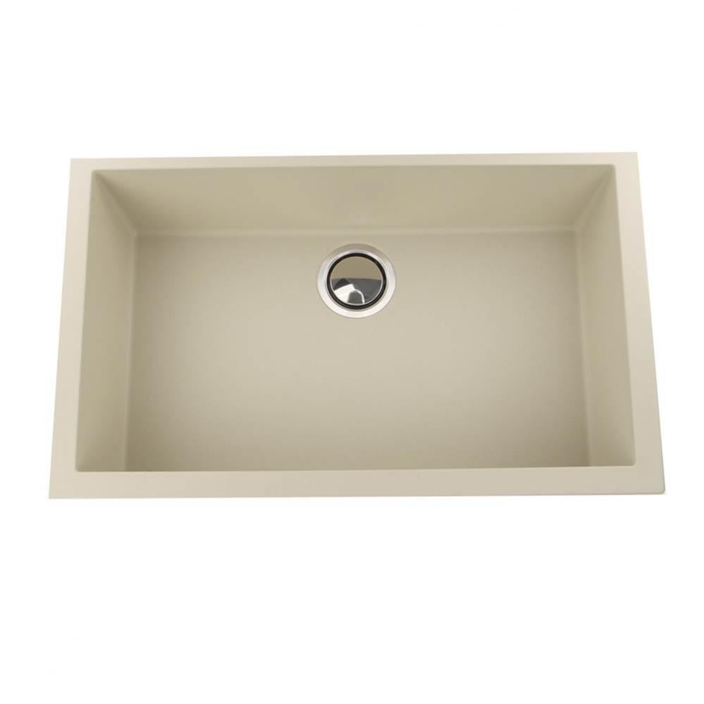 Large Single Bowl Undermount Granite Composite Sand