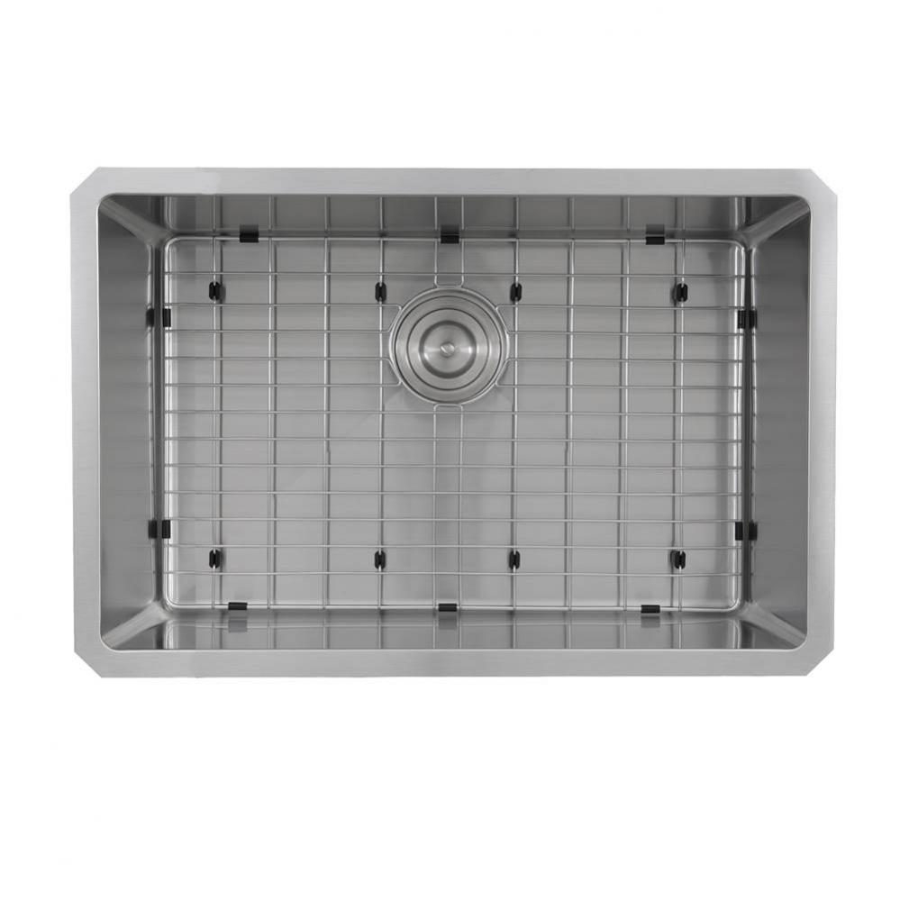 SR2818 - Pro Series Rectangle Single Bowl Undermount Small Radius Corners Stainless Steel Kitchen