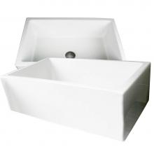 Nantucket Sinks Hyannis-30 - 30 Inch Italian Farmhouse Fireclay Sink Hyannis-30