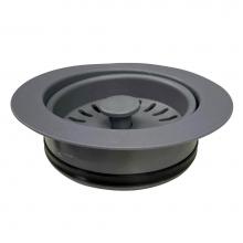 Nantucket Sinks 3.5DF-GCTI - Disposal Flange Trim With Strainer For Granite Composite Sinks In Matte Titanium