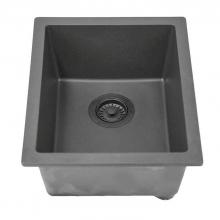 Nantucket Sinks PR1815-TI - Nantucket Sinks' 15'' x 18'' granite composite single bowl dualmount bar-