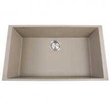 Nantucket Sinks PR3018-TR - Large Single Bowl Undermount Granite Composite Titanium