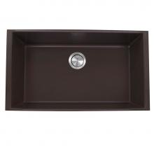 Nantucket Sinks PR3320-BR-UM - 33-inch Undermount Granite Composite Sink in Brown