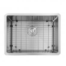 Nantucket Sinks SR2318-16 - SR2318 - Pro Series Rectangle Single Bowl Undermount Small Radius Corners Stainless Steel Kitchen