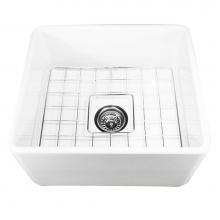 Nantucket Sinks T-FCFS20 - 20 Inch Fireclay Farmhouse Kitchen Sink