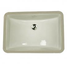 Nantucket Sinks UM-18x12-B - 18 Inch X 12 Inch Undermount Ceramic Sink In Bisque