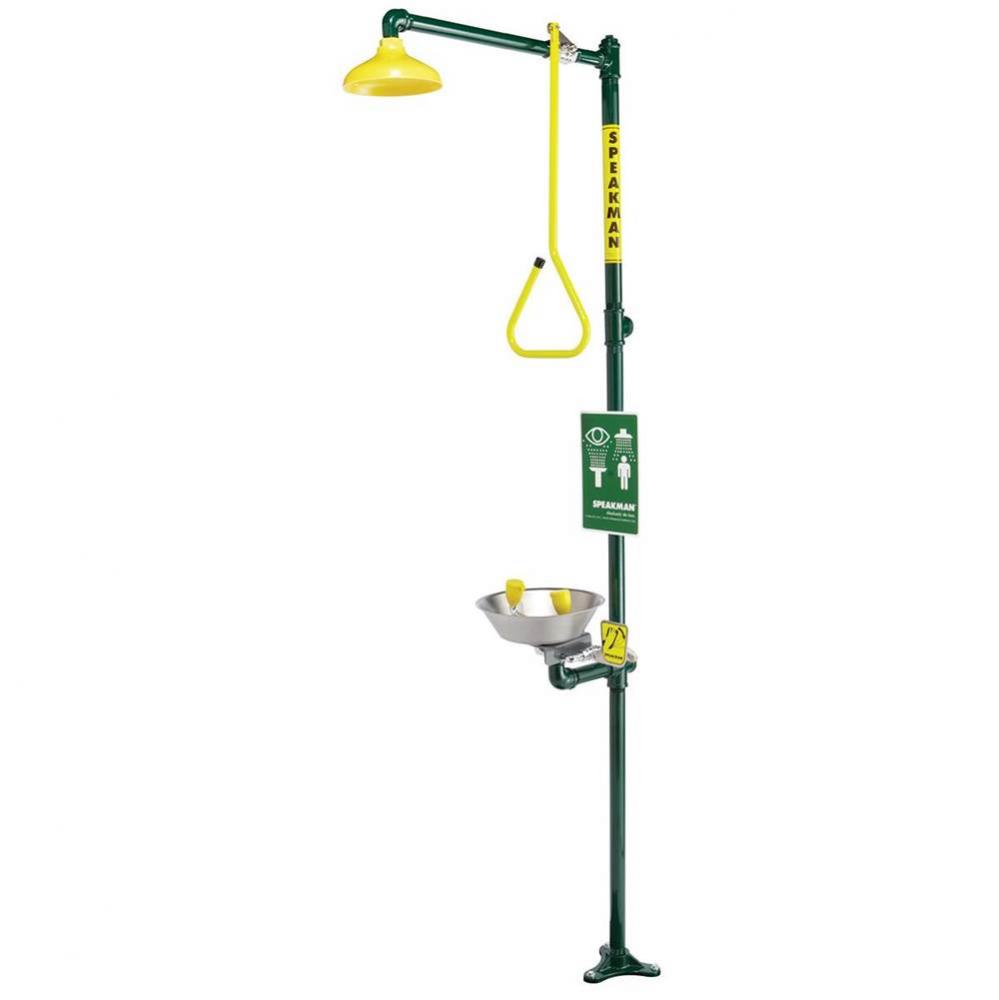 Speakman Traditional Series Combination Emergency Station with Stainless Steel Shower Head