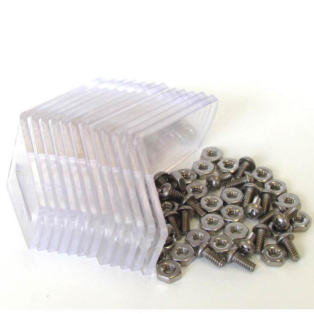 Speakman Repair Part 12 eyewash shields, screw, nut