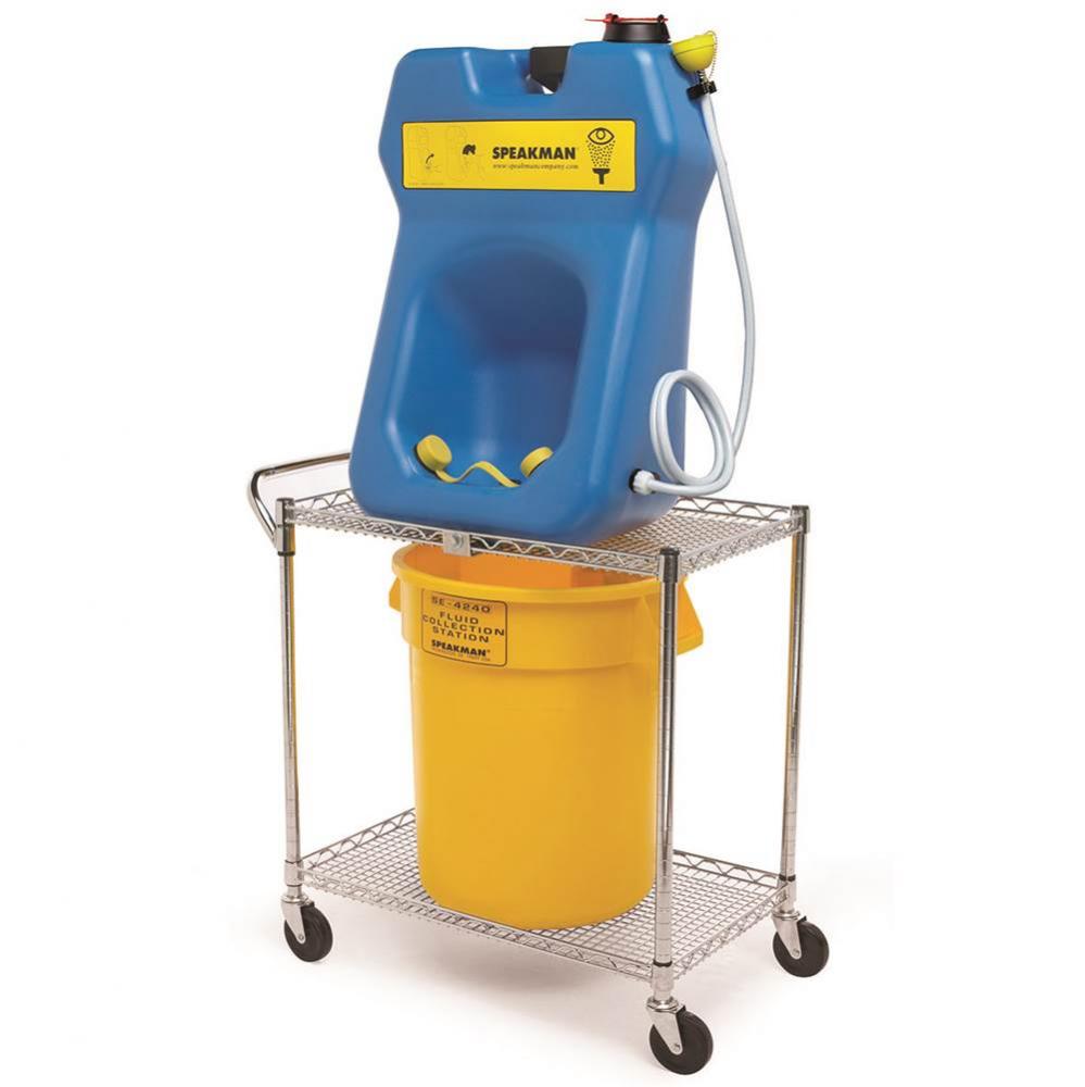 Speakman GravityFlo Portable Eyewash & Transportation Cart