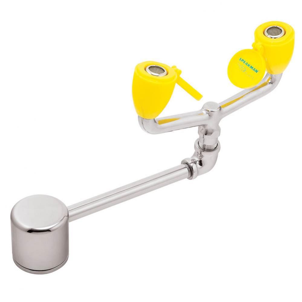 Speakman Laboratory Counter Mounted Eyewash with Left Hand Activator
