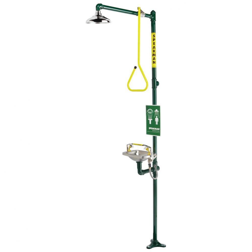 Speakman Select Series SE-616 Emergency Combination Shower with Stainless Steel Bowl Eye/face wash