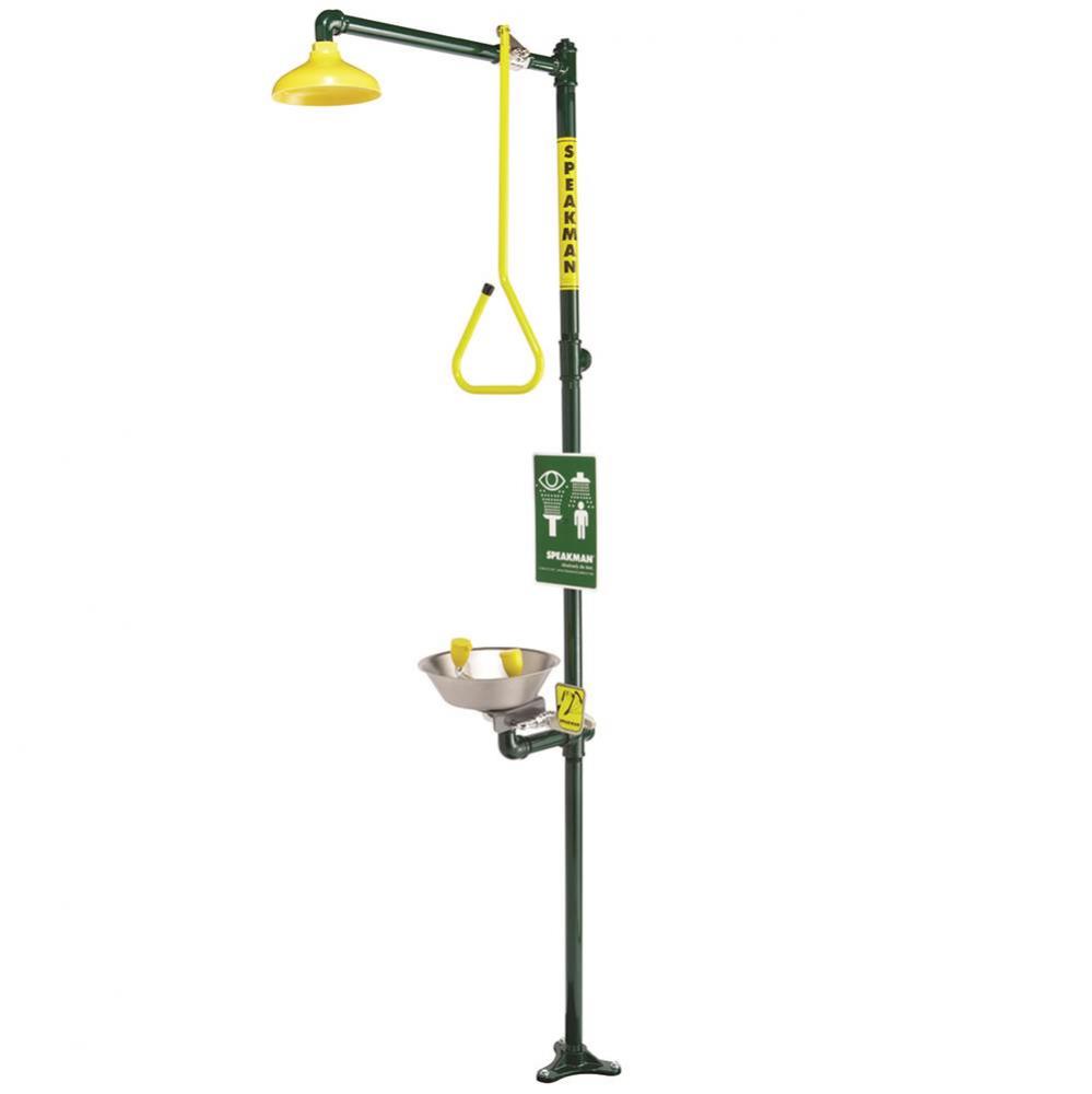 Speakman Traditional Series Combination Emergency Station with Stainless Steel Bowl Eye/face Wash