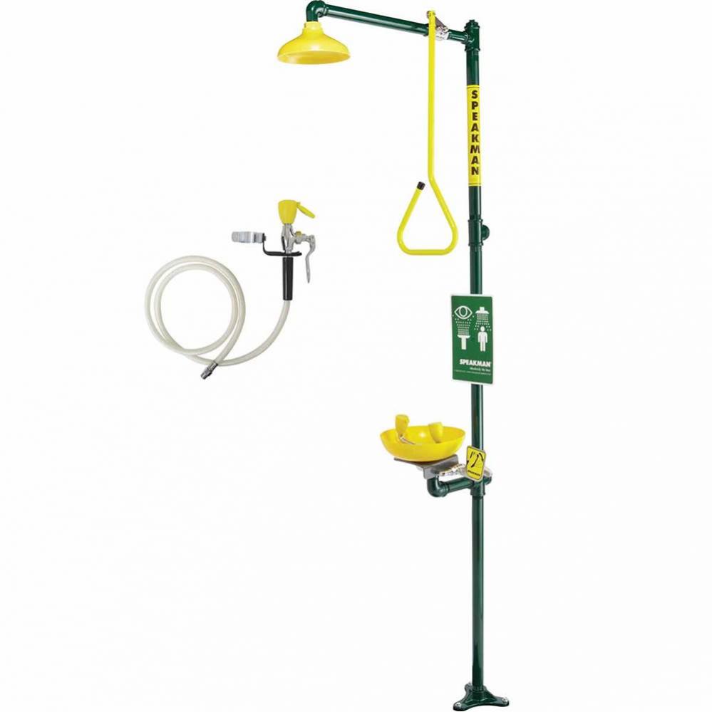 Speakman Traditional Series SE-695 Combination Emergency Station with Plastic Bowl Eye/face Wash