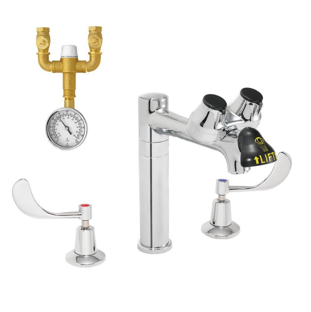 Speakman Eyesaver Eyewash Faucet with 8 In. Spout with Eyewash TMV