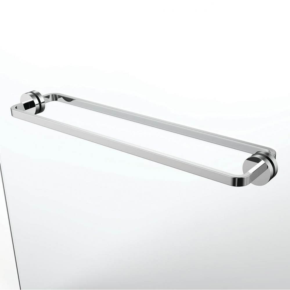 Speakman Vector 24in. Back-to-Back Towel Bar for Glass Shower Door PC
