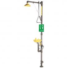 Speakman SE-690-PVC - Speakman Traditional Series PVC Combination Emergency Shower & Eye/face Wash