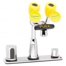 Speakman SEF-1814 - Speakman Eyesaver Batt. Op. Sensor Eyewash Faucet with Above Counter Mixing Valve