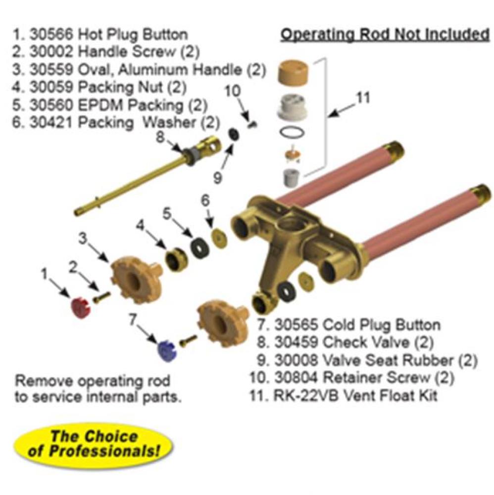 Model 22 V22 w-PRV Repair Kit