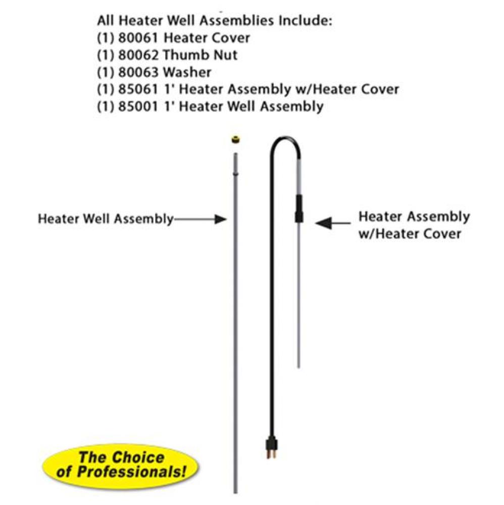 Model RK-TL-1H 1 Foot Thermaline Heater Assembly Repair Kit