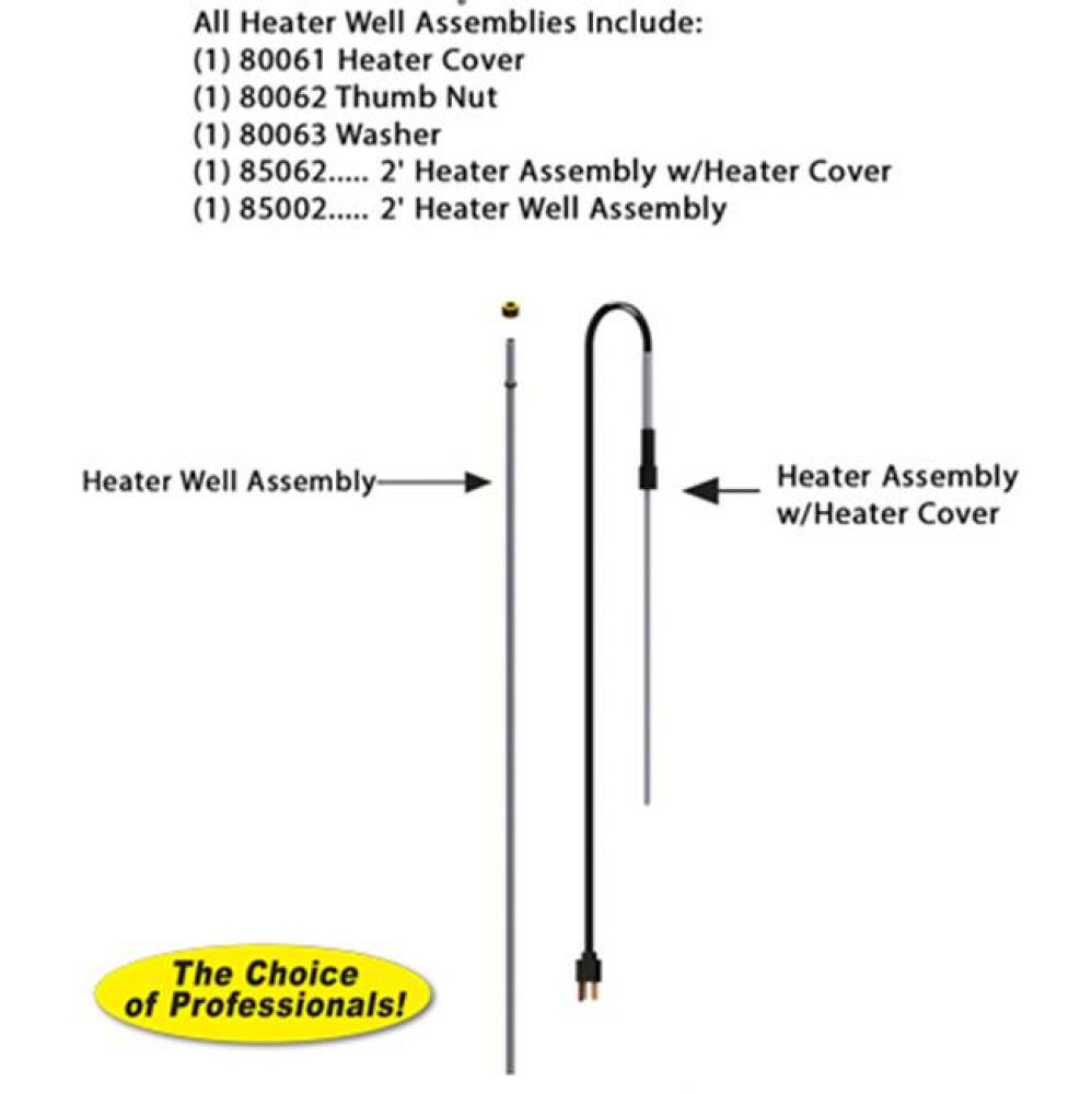 Model RK-TL-2H 2 Foot Thermaline Heater Assembly Repair Kit