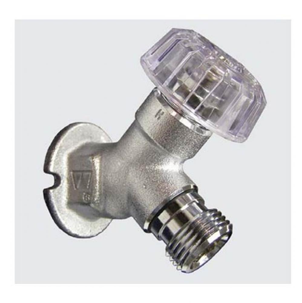 Model 21 Chrome Wall Faucet P3/4 Inlet, Rough Brass