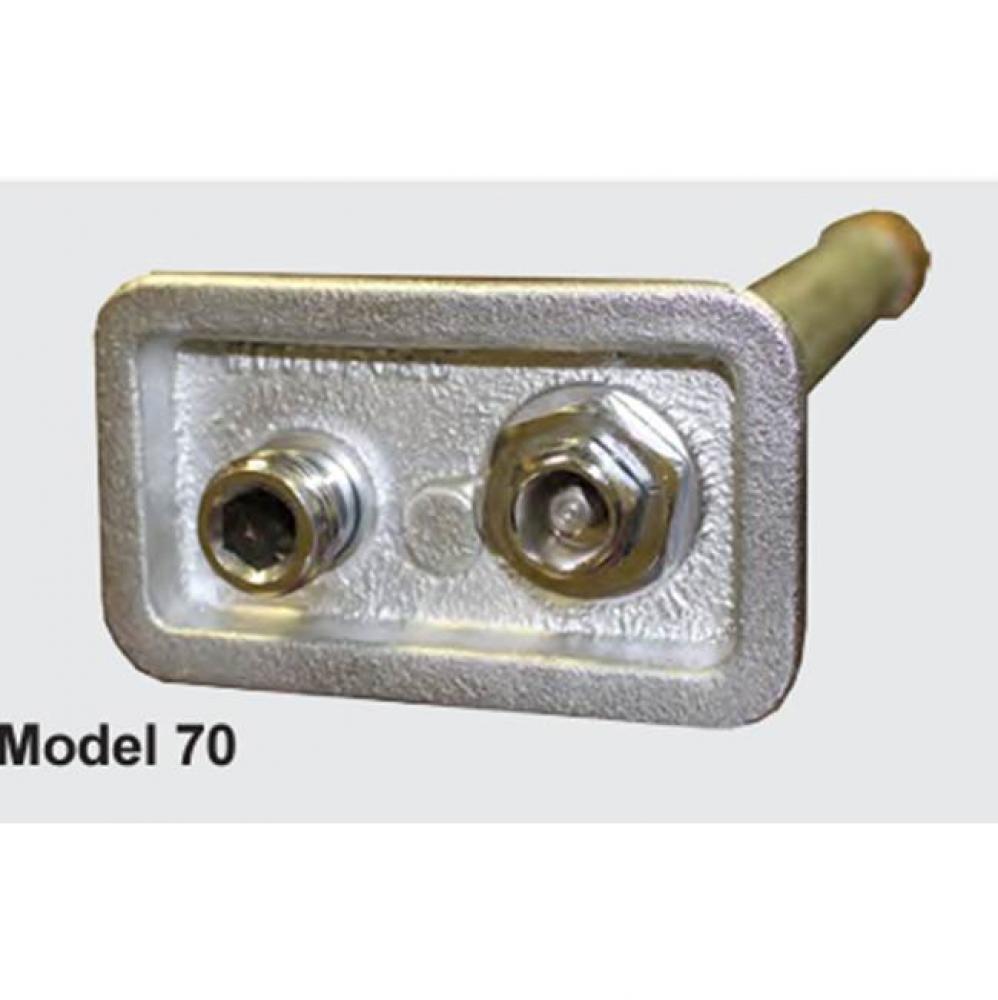 Model 70 Wall Hydrant C Inlet 10 Inch, Rough Brass