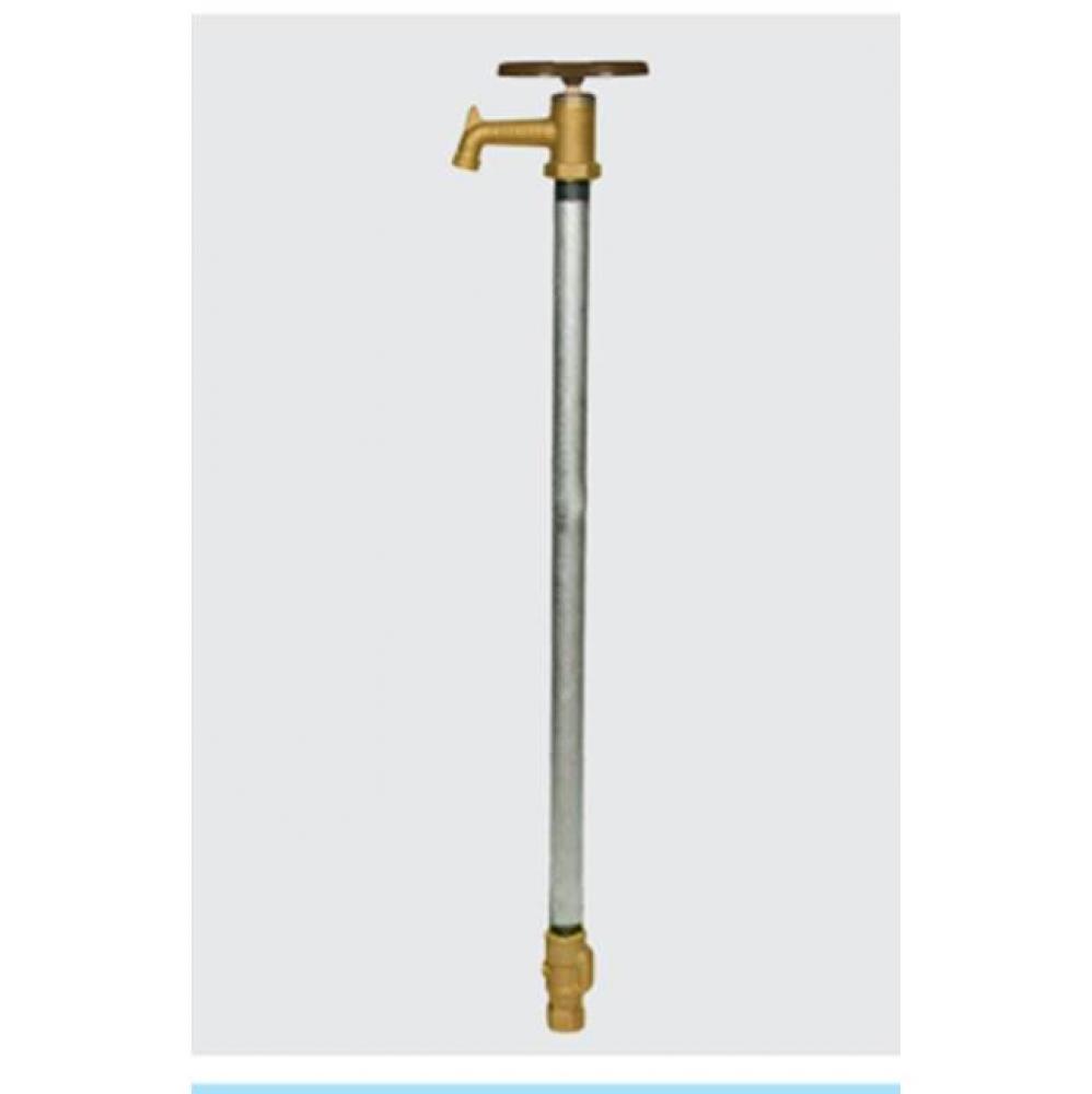 Model Y30 Lawn Hydrant - Chrome 2 Feet, Tee Key