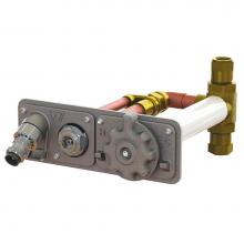 Woodford Manufacturing HC67-12-BR - Model HC67 Hot & Cold Wall Hydrant 12 Inch, Rough Brass