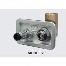 Woodford Manufacturing 79-BR - Model 79 Wall Hydrant Swivel Inlet, Brass
