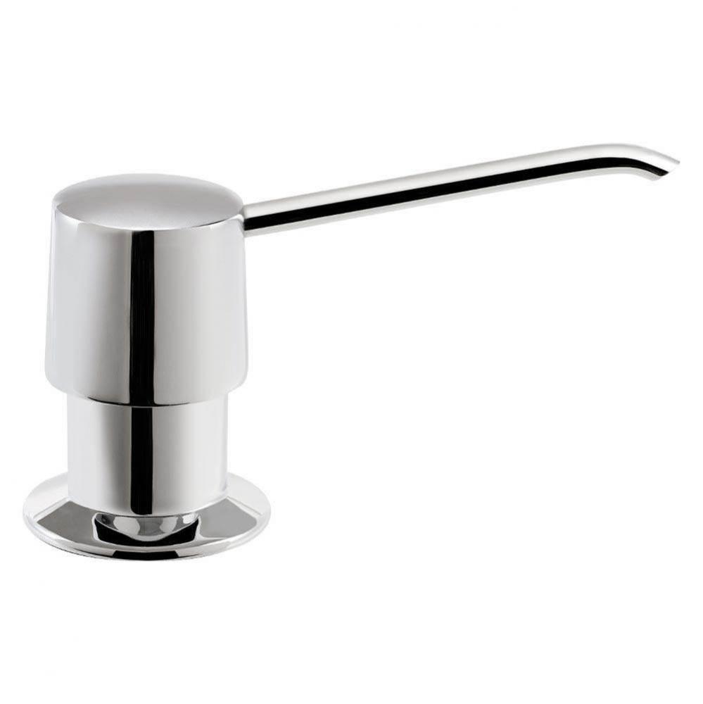 Soap Dispenser with Pump and Bottle in Polished Chrome