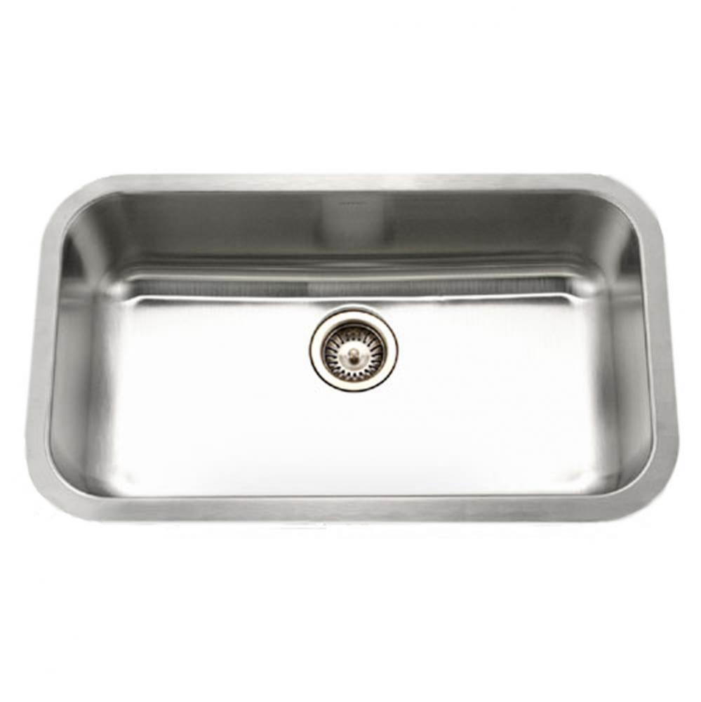 Enterprise 32'' Undermount Stainless Steel Large Single Bowl Kitchen Sink, 18 Gauge