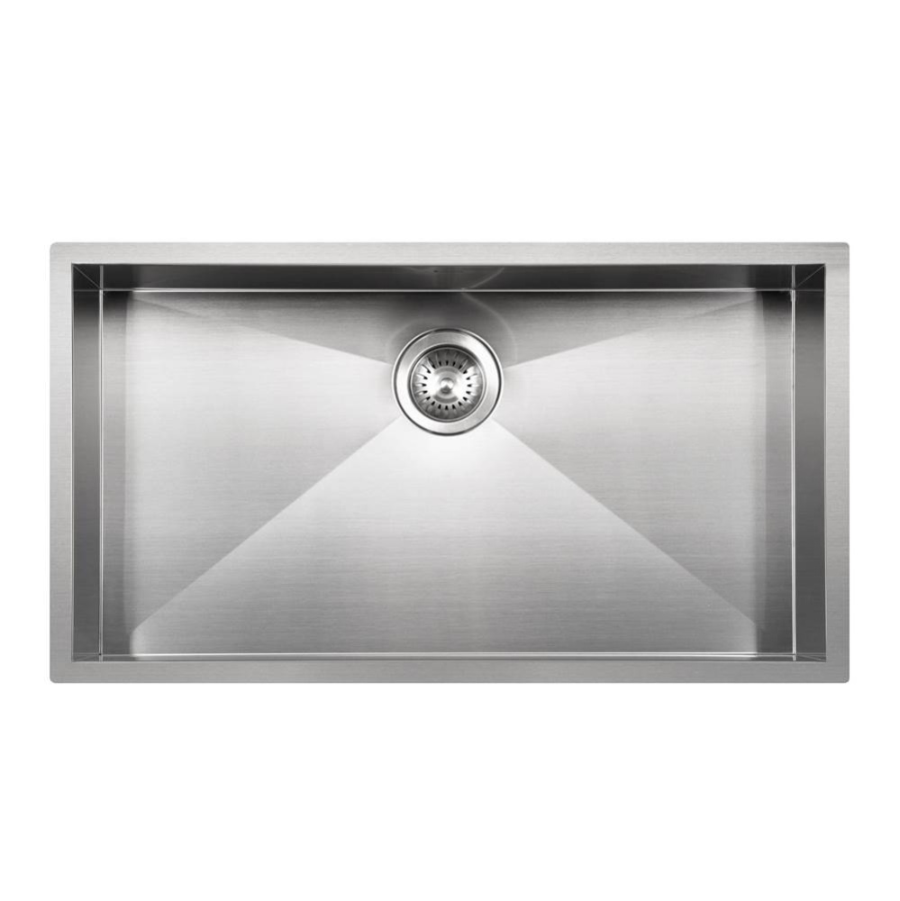 Prizm 32'' ADA Zero Radius Undermount Stainless Steel Sink, 6'' Depth