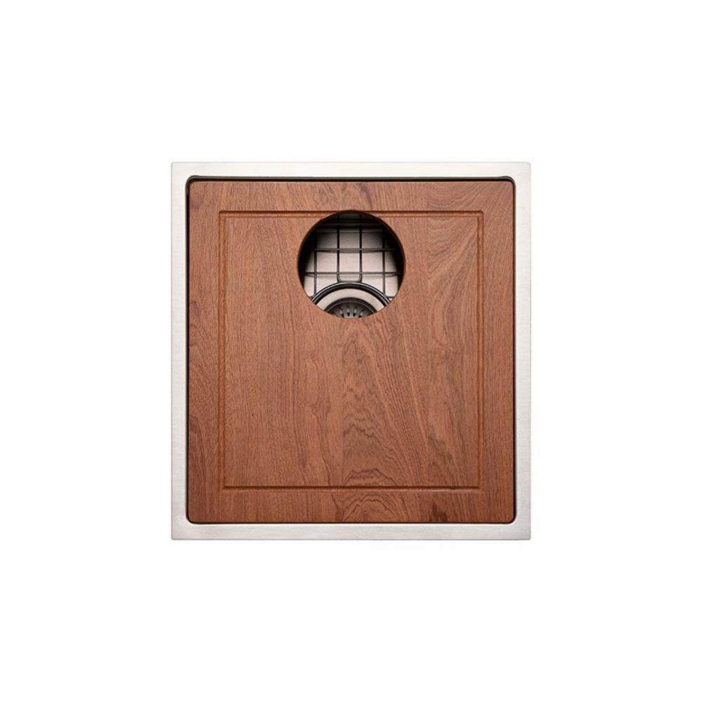 Rendezvous 15'' Single Level Undermount 16GA Stainless Steel Bar Sink