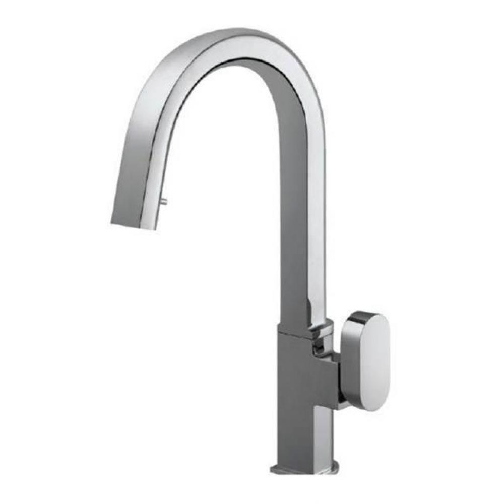 Revel Dual Function Hidden Pull Down Kitchen Faucet in Matte Black