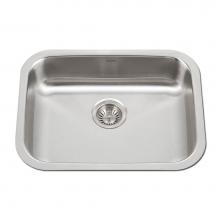 Hamat CADA-2318SU-5-1 - Classic 23'' ADA Undermount Stainless Steel Sink, 5'' Depth