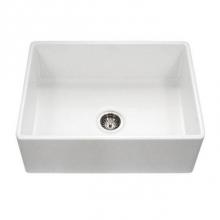 Hamat CHE-3018SA-WH - Chelsea 30'' Apron-Front Fireclay Single Bowl Kitchen Sink, White