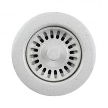 Hamat DIS-2002-GWH - 3-1/2''  Speckled Granite White Disposal Flange/Strainer