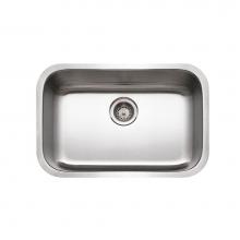 Hamat ENT-2718S-1 - Enterprise 27'' Undermount Stainless Steel Medium Single Bowl, 18 Gauge
