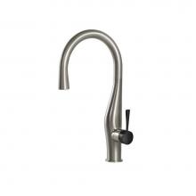 Hamat IMPD-1000-BNMB - Imagine Dual Function Hidden Pull Down Kitchen Faucet in Brushed Nickel and Matte Black