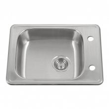 Hamat TADA-2217ST-5.5-2-1 - Revive 22'' ADA Topmount Stainless Steel 2-hole Sink, 5-1/2'' Depth