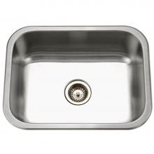 Hamat VIT-2418S-20 - Vitality 24'' Undermount Stainless Steel Single Bowl Kitchen Sink, Bulk Pack