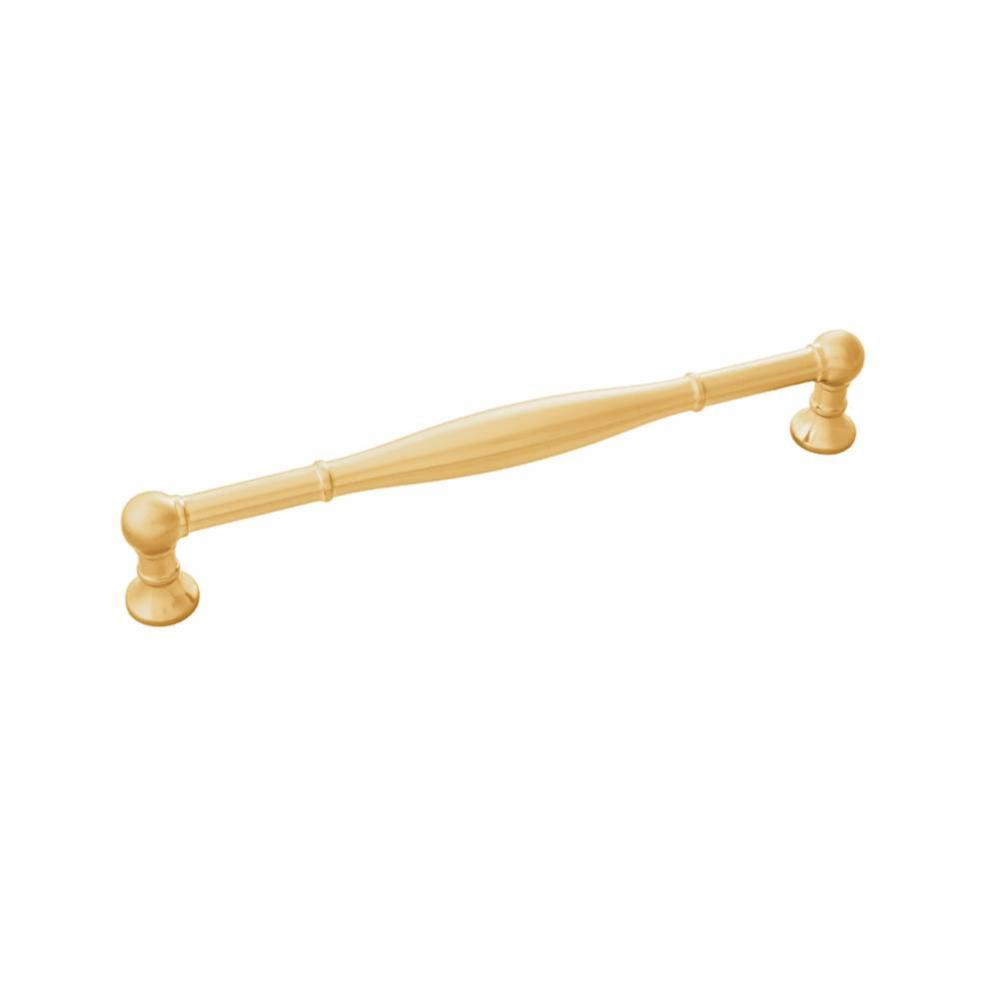Fuller Collection Pull 7-9/16 Inch (192mm) Center to Center Brushed Golden Brass Finish (10 Pack)