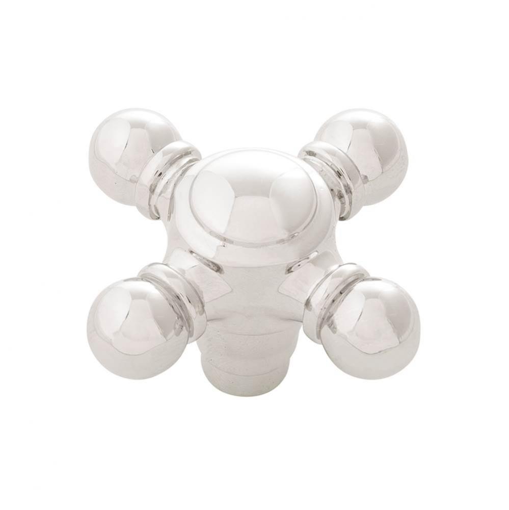 Fuller Collection Knob 2-1/8 Inch x 2-1/8 Inch Polished Nickel Finish (10 Pack)