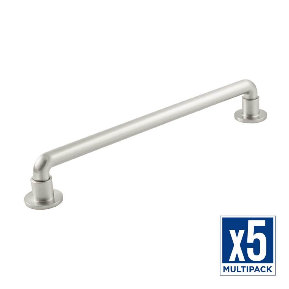 Urbane Collection Pull 8-13/16 Inch (224mm) Center to Center Satin Nickel Finish (5 Pack)