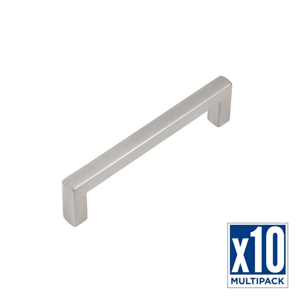 Coventry Collection Pull 5-1/16 Inch (128mm) Center to Center Satin Nickel Finish (10 Pack)