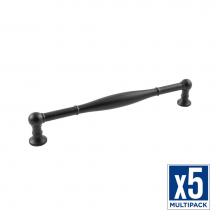 Belwith Keeler B076293-MB-5B - Fuller Collection Pull 8-13/16 Inch (224mm) Center to Center Matte Black Finish (5 Pack)