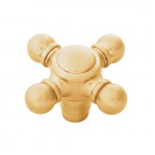 Belwith Keeler B076809-BGB-10B - Fuller Collection Knob 2-1/8 Inch x 2-1/8 Inch Brushed Golden Brass Finish (10 Pack)
