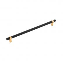 Belwith Keeler B076894-MBBGB - Sinclaire Collection Pull 12 Inch Center to Center Matte Black and Brushed Golden Brass Finish