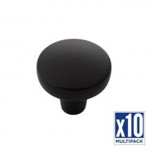 Belwith Keeler B077045-MB-10B - Emerge Collection Knob 1-5/16 Inch Diameter Matte Black Finish (10 Pack)
