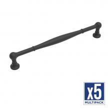 Belwith Keeler B077277-MB-5B - Fuller Collection Appliance Pull 12 Inch Center to Center Matte Black Finish (5 Pack)